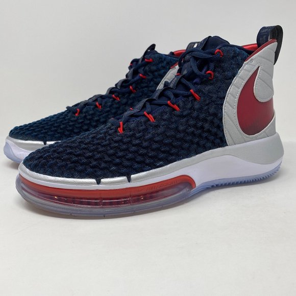 Nike Mens Alphadunk USA Dunk of Death Blue Round Toe Lace...